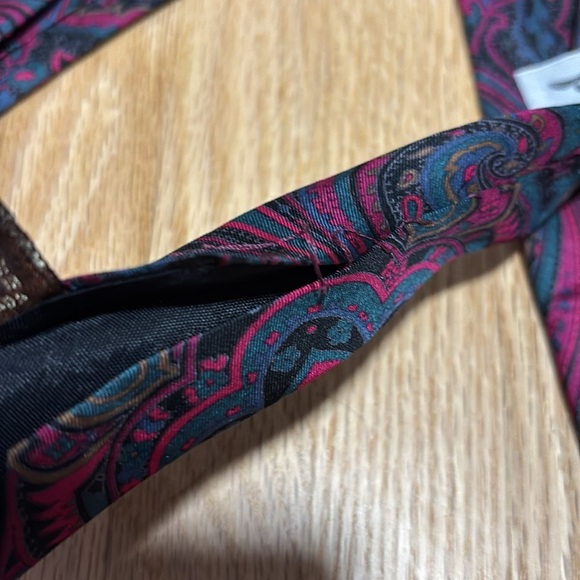 Vintage Bovet 100% Silk Paisley Neck Tie - Picture 5 of 6